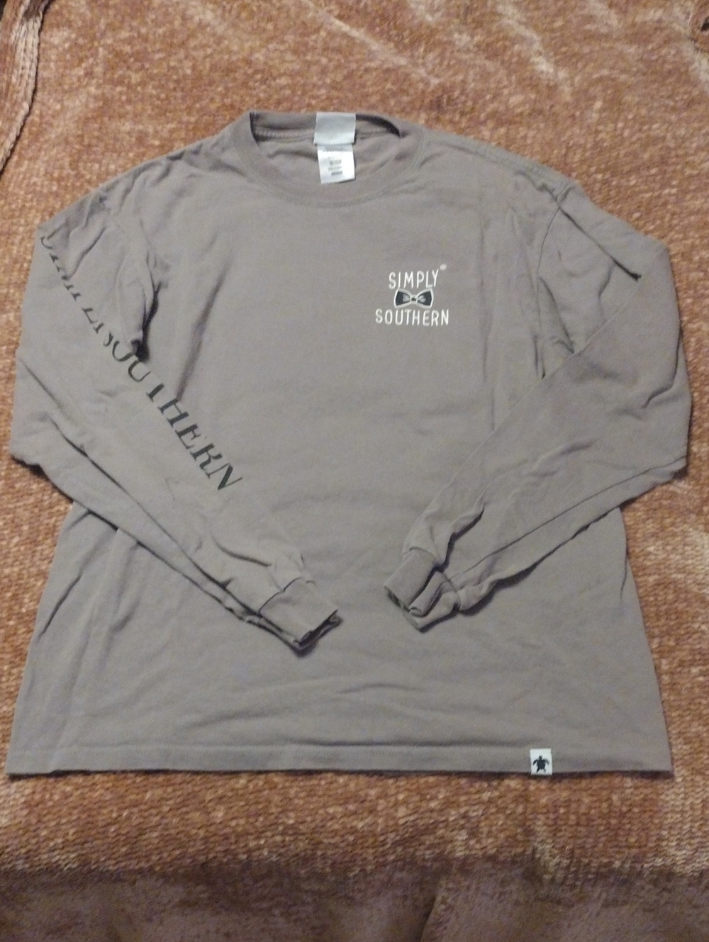 Simply Southern Long Sleeve Tee - Taupe